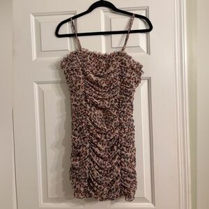 Vintage Forever 21 Animal Print Mini Dress